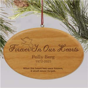Forever in Our Hearts Personalized Memorial Ornament