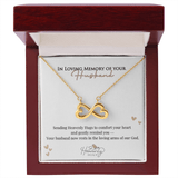In Loving Memory of Husband |  Heavenly Hugs Infinity Necklace