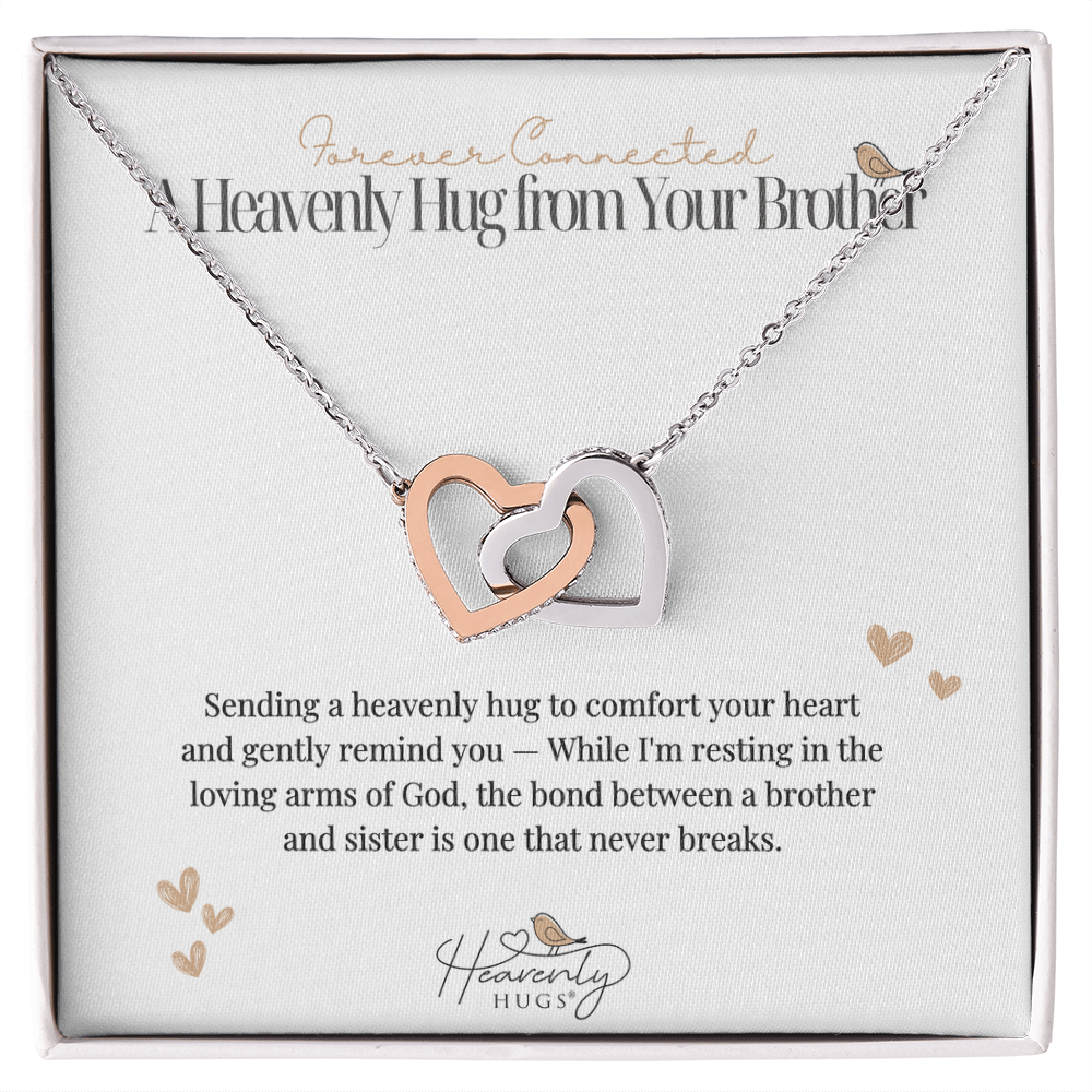 Forever Connected Necklace | A Heavenly Hug from Your Brother