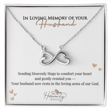 In Loving Memory of Husband |  Heavenly Hugs Infinity Necklace