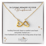 In Loving Memory of Husband |  Heavenly Hugs Infinity Necklace