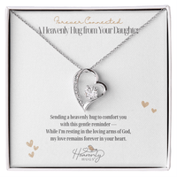 sympathy gift necklace loss of daughter heart message card and gift box remember me gifts online handmade heavenly hugs