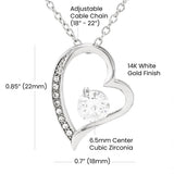 Forever In My Heart Necklace | A Heavenly Hug from Husband