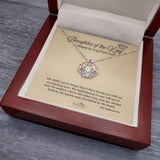 daughter of the king crown necklace sterling silver in luxury gift box with message card from heavenly hugs and remember me gifts different angle