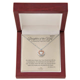 daughter of the king crown necklace sterling silver in luxury gift box with message card from heavenly hugs and remember me gifts