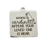 Personalized Cardinal Remembrance Necklace or Bracelet