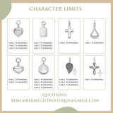 Sterling Silver Cross Heart Ash Holder Pendant