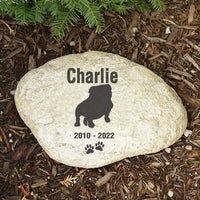 pet memorial gift for loss of dog personalized pet memorial garden stone remember me gifts Bulldog