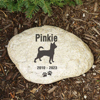 pet memorial gift for loss of dog personalized pet memorial garden stone remember me gifts Chihuahua