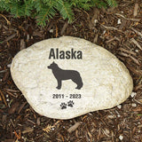 pet memorial gift for loss of dog personalized pet memorial garden stone remember me gifts Husky