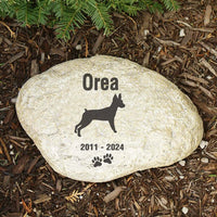 pet memorial gift for loss of dog personalized pet memorial garden stone remember me gifts Miniature Pinscher