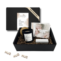 Christian Grief Message Cards and Memorial Candle Sympathy Box