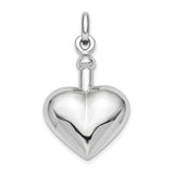 Ash Holder Heart Sterling Silver Cremation Urn Pendant