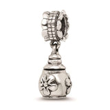 Flower Sterling Silver Cremation Memorial Jewelry