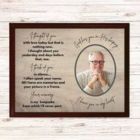 I Thought of You with Love Today Memorial Plaque - Personalized Memorial Gift