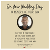 Wedding Memorial Picture Pocket Token in Memory of Dad