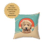 Personalized Cartoon Pet Photo Pillow Gift Handmade by Remember Me