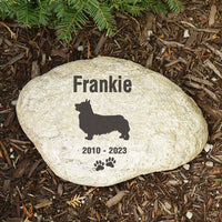 pet memorial gift for loss of dog personalized pet memorial garden stone remember me gifts Corgi Pembroke