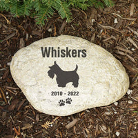 pet memorial gift for loss of dog personalized pet memorial garden stone remember me gifts scottish terrier