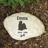 pet memorial gift for loss of dog personalized pet memorial garden stone remember me gifts Shih tzu