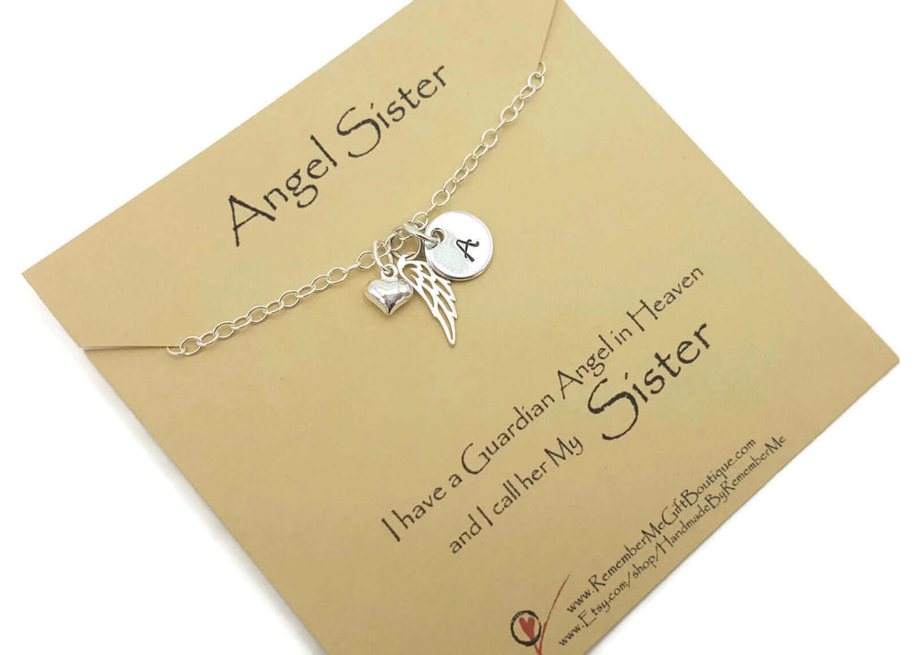 Memorial Jewelry for Loss of Sister - Bereavement Gift - Remembrance Necklace - Remember Me