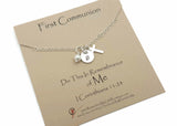 first communion necklaces girl - first holy communion gift ideas - first communion and confirmation handmade by remember me