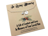 Christmas Remembrance Necklace - Personalized Memorial Gifts - Remember Me