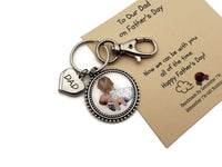 Father's Day Keychain with Photo - To Our Dad Key Chain Gift - Remember Me
