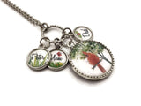 Cardinal Necklace - Personalized Memorial Jewelry - Remember Me Gifts - Remember Me
