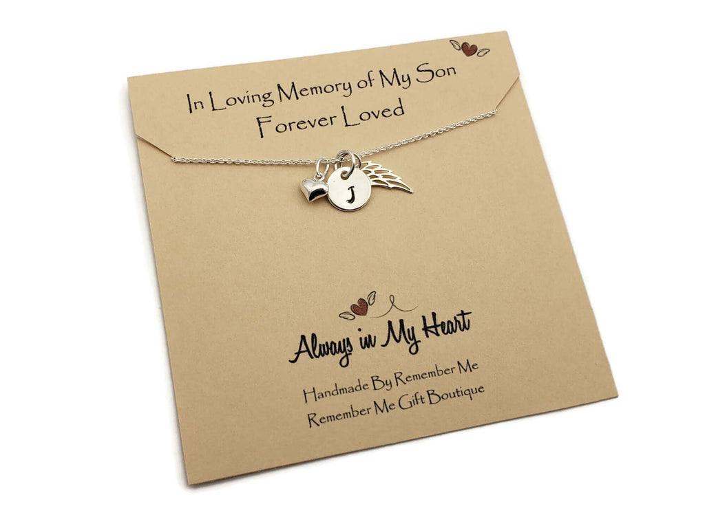 Memorial Gifts Loss of Daughter – Sterling Silver Memorial Necklace - Remember Me