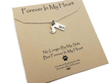 Personalized Cat Memorial Necklace in Sterling Silver - Remember Me