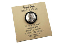 memorial pocket stone grief photo picture coin gift gifts sympathy gift idea for man men handmade by remember me gift message card loss of wife