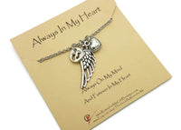 Infant Loss Necklace, Always in My Heart - Loss of Baby Memorial Gifts - Remember Me