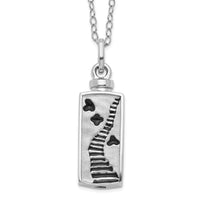 Cremation Memorial Jewelry - Urn Pendants for Ashes - Sterling Silver Cremation Necklaces