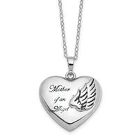 925 Sterling Silver Mother of an Angel Heart Ashes Cremation Necklace by Remember Me Gift Boutique and Remember Me Gifts and Jewelry