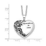 Pet Cremation Necklace - Pet Urn Jewelry - Pet Ashes Pendant Heart Handmade by Remember Me