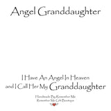 Remembrance Jewelry for Loss of Granddaughter - In Memory of Gifts for Grandparent