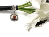 Wedding Bouquet Photo Memory Charm photo charms for bridal bouquets - Wedding Bouquet Charm - 