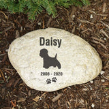 personalized pet memorial garden stone - pet remembrance gift - pet loss - loss of dog - westie