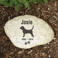 personalized pet memorial garden stone - pet remembrance gift - pet loss - loss of dog - beagle
