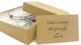 Angel Wing Bracelet, Personalized Memorial Bracelet, His Wings - Remember Me