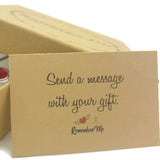 handmade by remember me sympathy gift box with sympathy message card