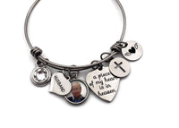 Photo Memorial, Loss of Husband Memorial Bracelet - Remember Me Gifts - Remember Me