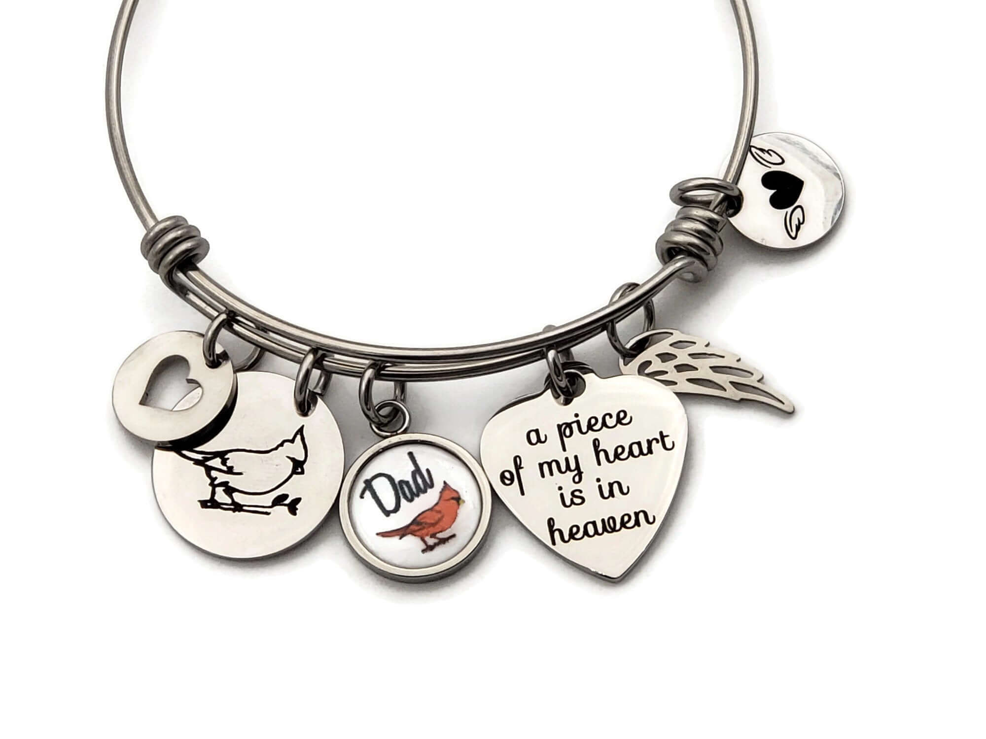 Loss of Son Sympathy Gift for Mom-Bangle Bracelet-Photo Memorial Gift –  Sugartree and Company