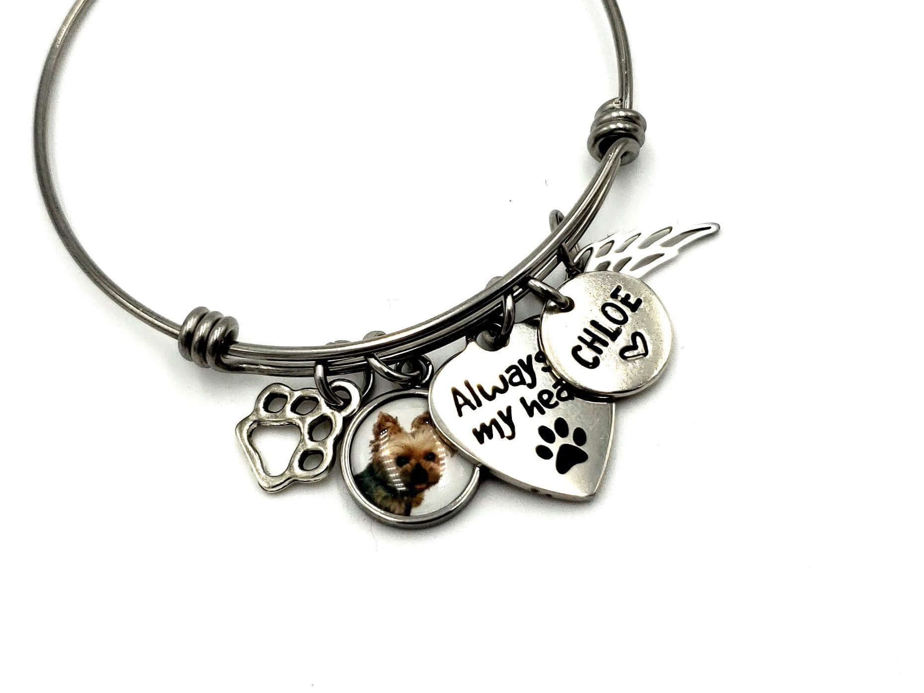 Dog Memorial Bracelet in Beautiful Gift Box - Pet Memorial Gifts - Dog Memorial Gifts - Dog Bereavement Gifts for Loss of Pet - Pet Loss Gifts 