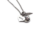 Photo Memorial, Loss of Sister Remembrance Necklace, Remember Me Gifts - Remember Me