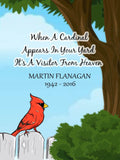 Cardinal Memorial Garden Flag - Cardinal Gifts for Loss