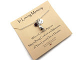 Cardinal Memorial - Remembrance Necklace with Birthstone - Remember Me