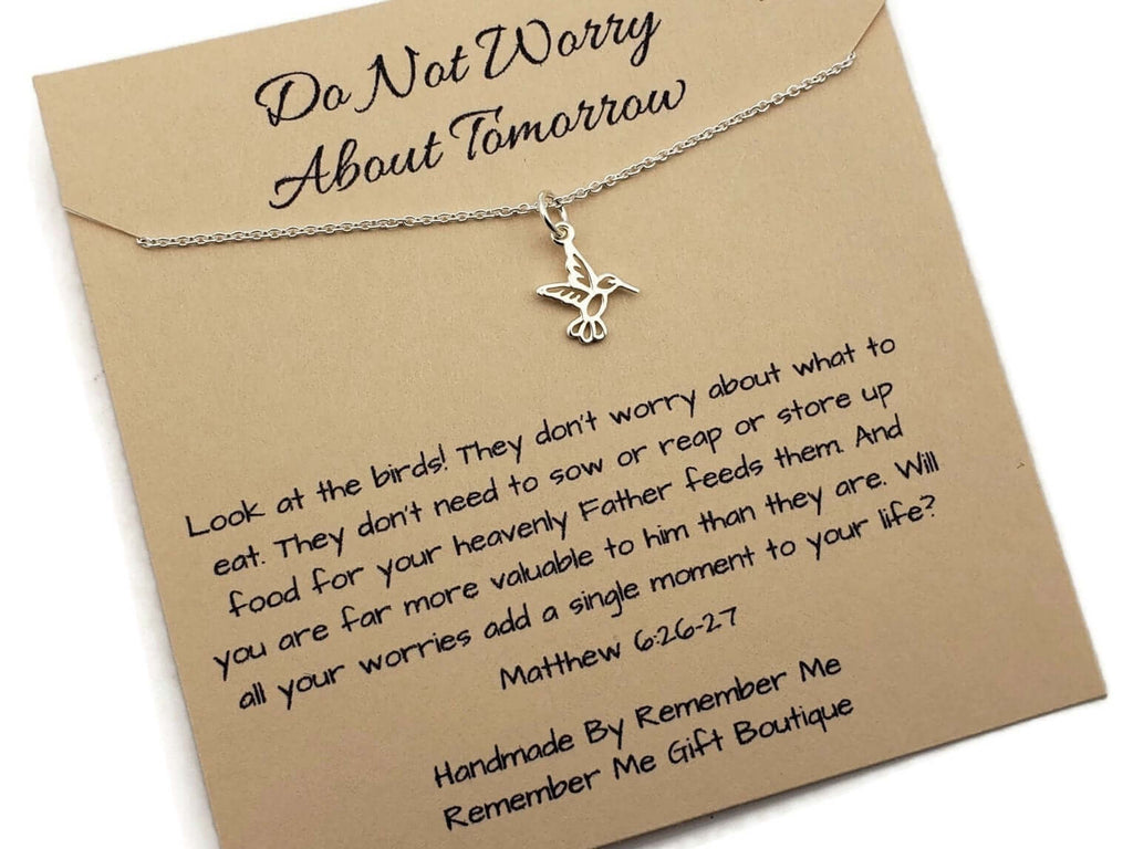 Scripture Jewelry - Inspirational Gifts for Women - Do Not Worry Matthew 6