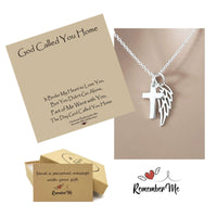 Dainty Angel Wing Necklace - Remember Me Gifts